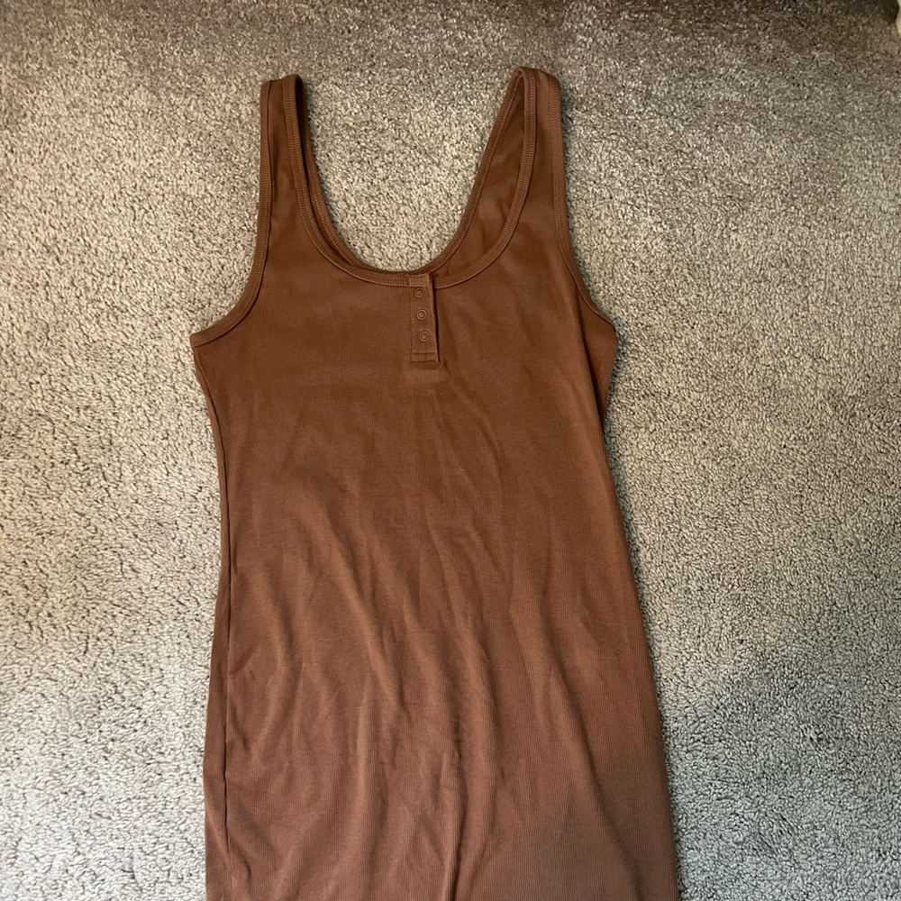 brown mini dress